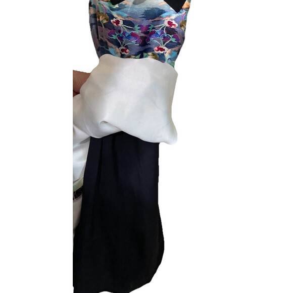 Mackenzie Mode Watercolor Dress Tea Length Size 4 Australian - Picture 5 of 8